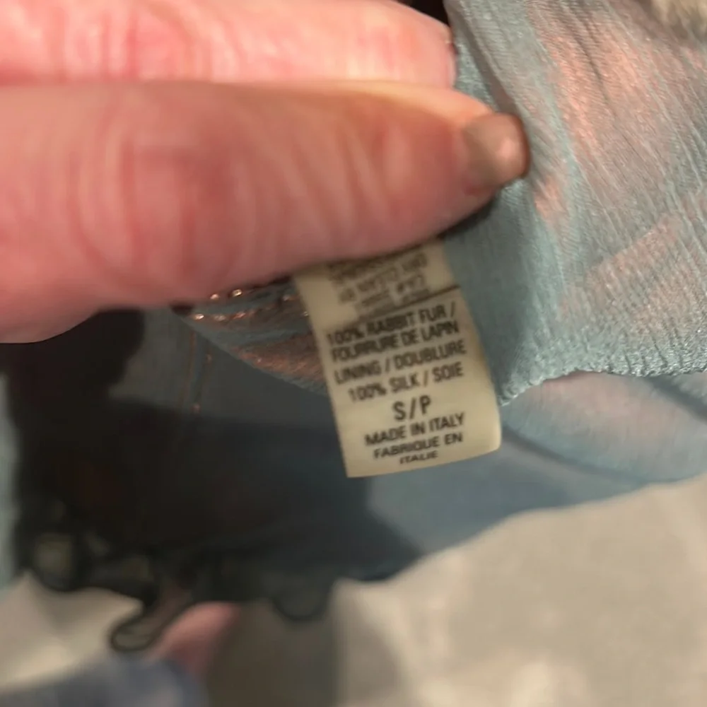 Ellie Tahari Rabbit Fur Jacket S/P - Picture 6 of 6